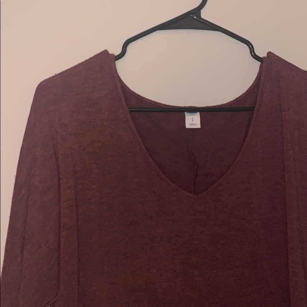 Maroon sweater dress